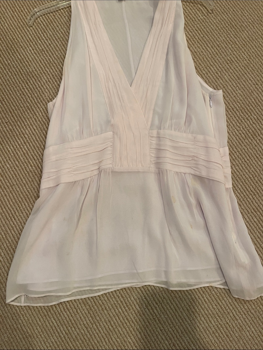 Banana Republic Pale lilac Sleeveless V-Neck Chiffon Camisole - Picture 7 of 10